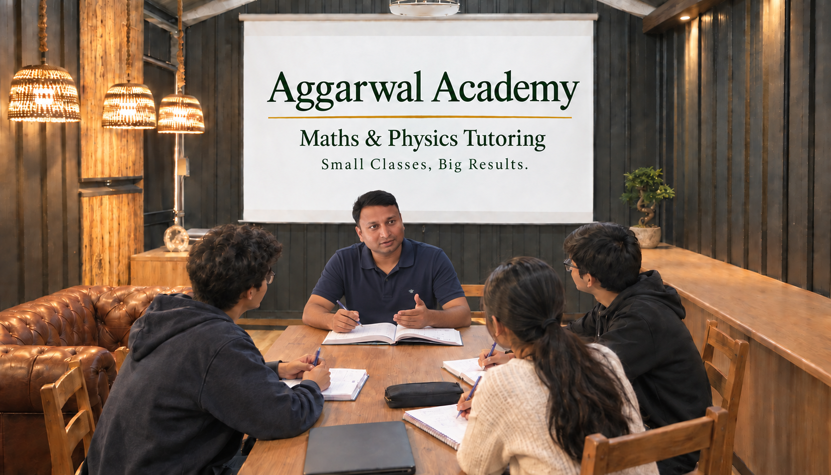 Small group Maths and Physics tutoring session
